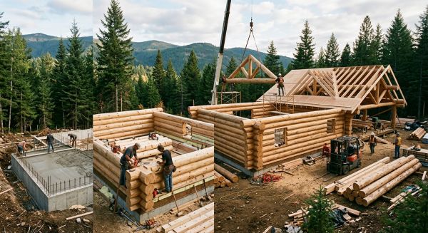10 étapes clés pour construire une maison en rondins de bois