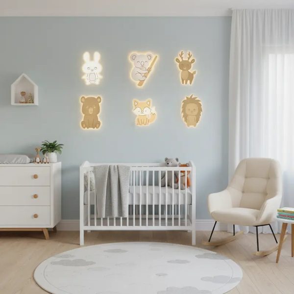 Des veilleuses murales bébé pour des nuits apaisantes